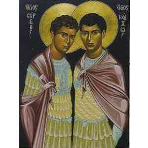 Click para ampliar. Pulsa en el nombre para ver la ficha. Homosexualidad - S. Sergio y S. Baco